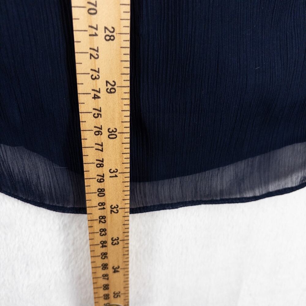 Robbie Bee Dress Size 6 Navy Blue Tank Sleeveless Midi Sundress Comfort Whimsy - Picture 9 of 10